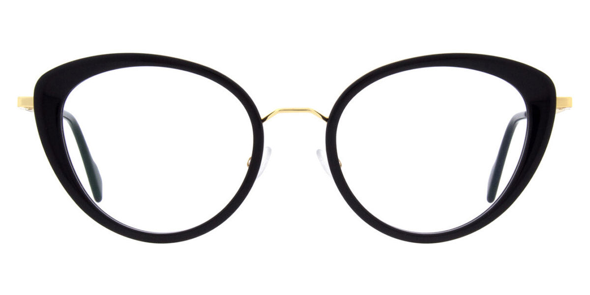 Andy Wolf® 4830 ANW 4830 01 54 - Black/Gold Eyeglasses