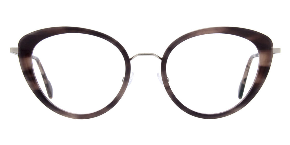 Andy Wolf® 4830 ANW 4830 03 54 - Brown/Silver Eyeglasses