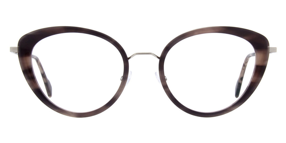 Andy Wolf® 4830 ANW 4830 03 54 - Brown/Silver Eyeglasses