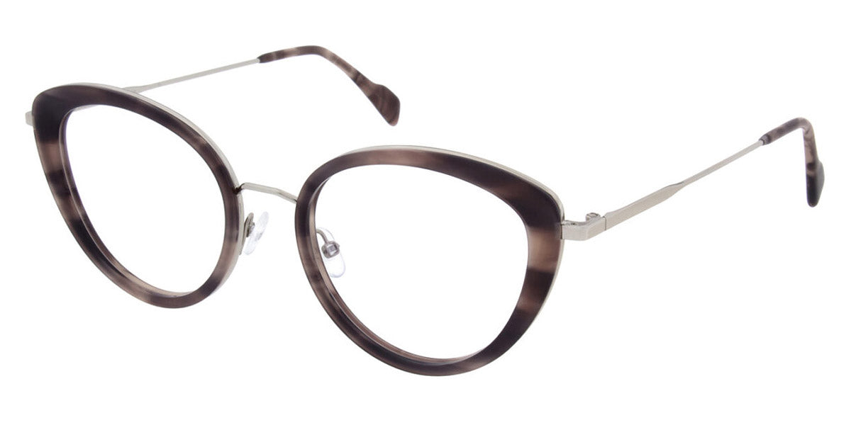 Andy Wolf® 4830 ANW 4830 03 54 - Brown/Silver Eyeglasses