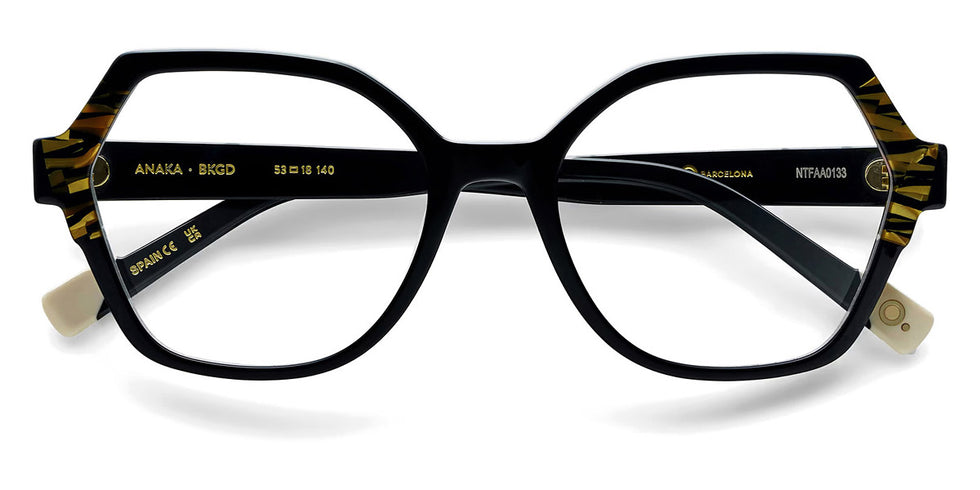 Etnia Barcelona® ANAKA 5 ANAKA 53O BKGD - BKGD Black/Gold Eyeglasses