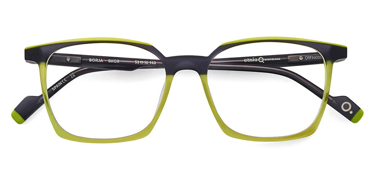 Etnia Barcelona® BORJA 5 BORJA 53O BKGR - BKGR Black/Green Eyeglasses