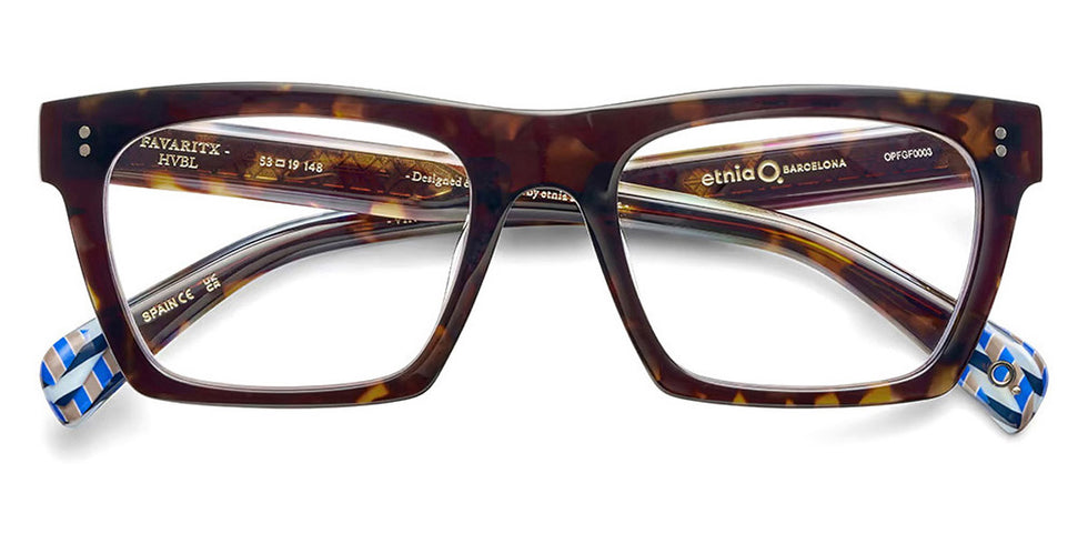 Etnia Barcelona® FAVARITX 5 FAVARI 53O HVBL - HVBL Havana/Blue Eyeglasses