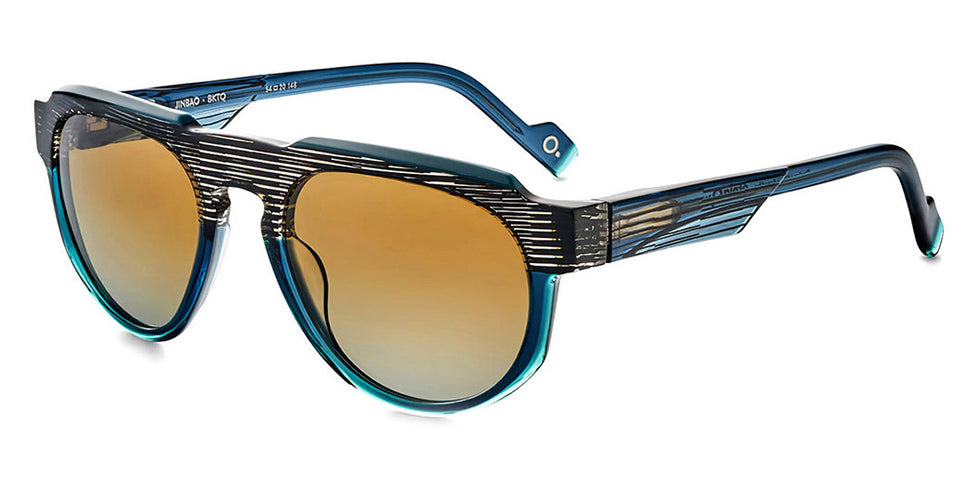 Etnia Barcelona® JINBAO 5 JINBAO 54S BKTQ - BKTQ Black/Turquoise Sunglasses