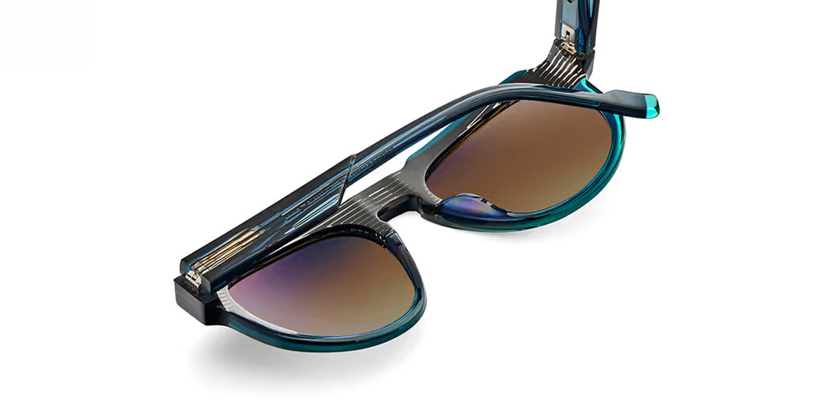 Etnia Barcelona® JINBAO 5 JINBAO 54S BKTQ - BKTQ Black/Turquoise Sunglasses