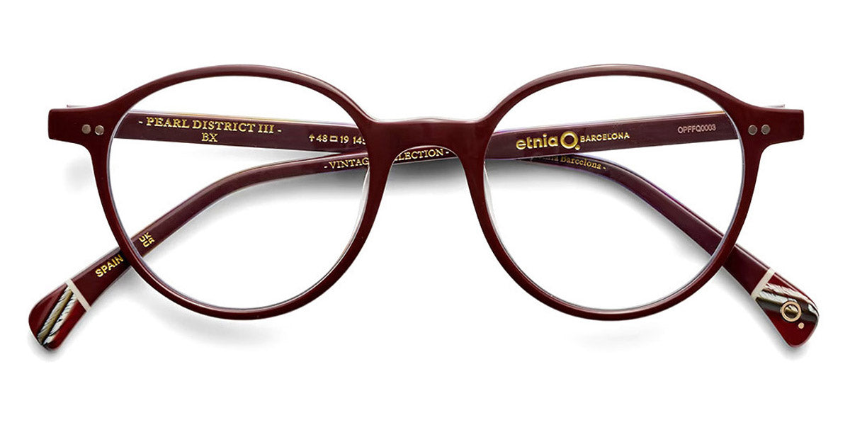 Etnia Barcelona® PEARL DISTRICT III 5 PEARL3 48O BX 50 - BX Red Eyeglasses