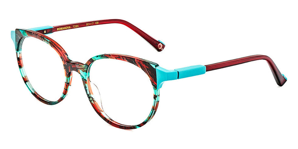 Etnia Barcelona® ROMANOVA 5 ROMANO 50O TQBX - TQBX Turquoise/Maroon Eyeglasses