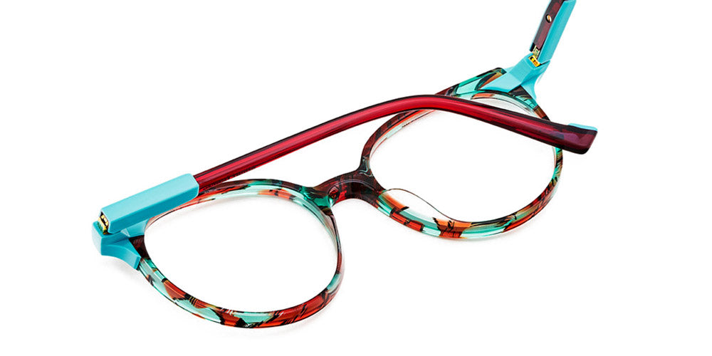 Etnia Barcelona® ROMANOVA 5 ROMANO 50O TQBX - TQBX Turquoise/Maroon Eyeglasses