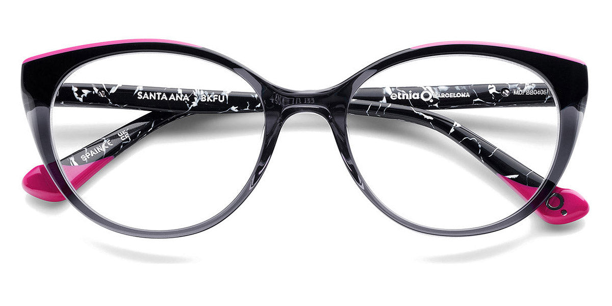 Etnia Barcelona® SANTA ANA 5 SANTAN 50O BKFU 50 - BKFU Black/Pink Eyeglasses