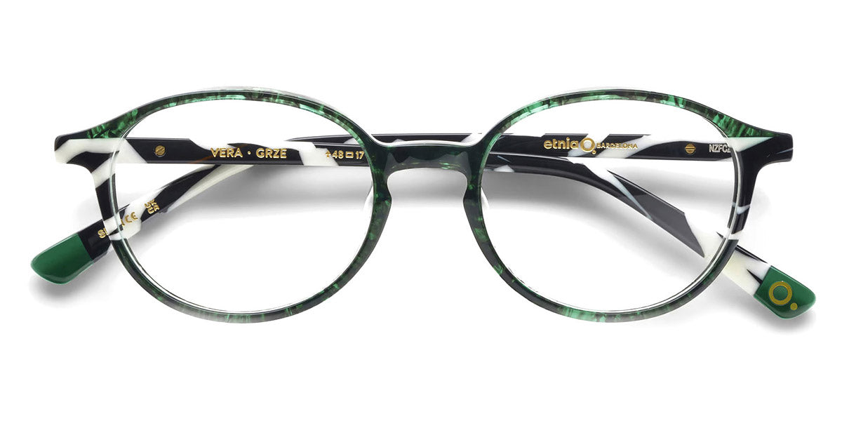 Etnia Barcelona® VERA 5 VERA 50O GRZE - GRZE Green/Zebra Eyeglasses