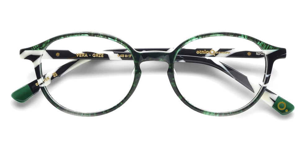 Etnia Barcelona® VERA 5 VERA 50O GRZE - GRZE Green/Zebra Eyeglasses