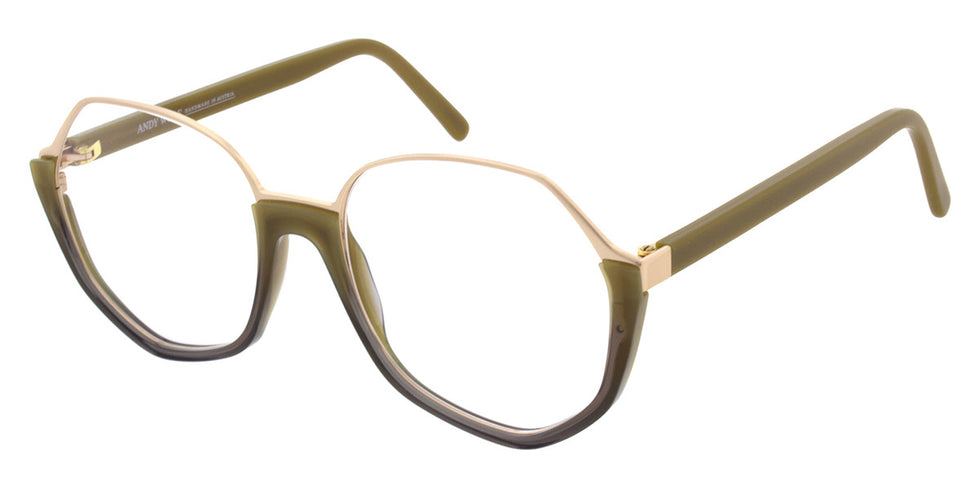 Andy Wolf® 5141 ANW 5141 04 56 - Green/Gold Eyeglasses