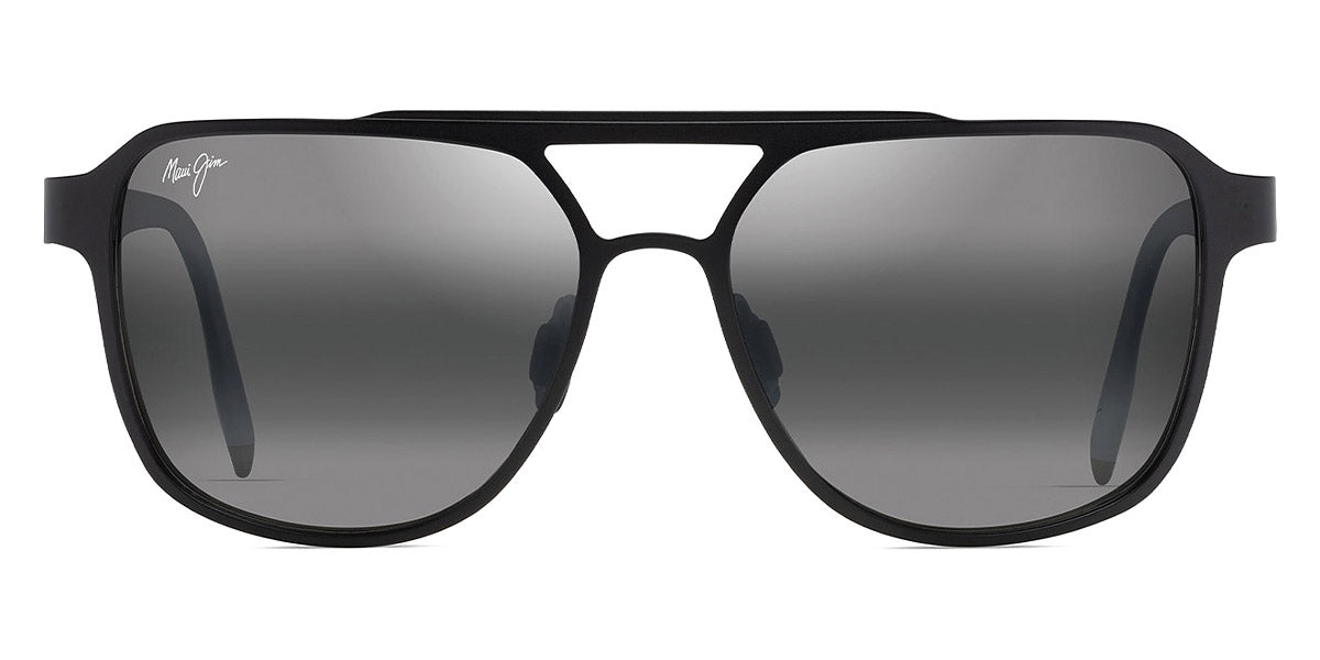 Maui Jim® 2Nd Reef 607-02 - Satin Black / Neutral Grey Sunglasses
