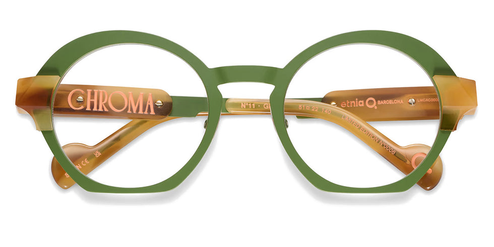 Etnia Barcelona® CHROMA N11 7 CHR011 51O GRYW - GRYW Green/Yellow Eyeglasses