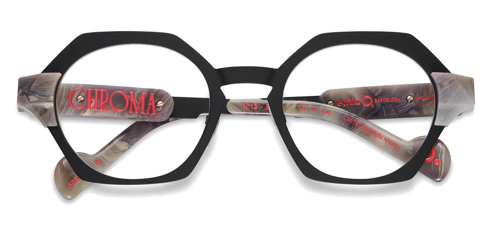 Etnia Barcelona® CHROMA N12 7 CHR012 49O BKGY - BKGY Black/Grey Eyeglasses