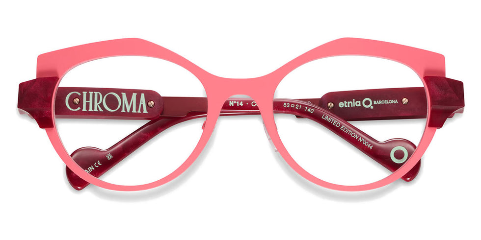 Etnia Barcelona® CHROMA N14 7 CHR014 53O COBX - COBX Red/Pink Eyeglasses