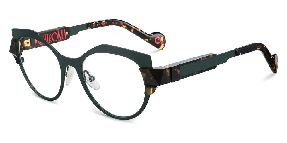 Etnia Barcelona® CHROMA N14 7 CHR014 53O DGHV - DGHV Green/Havana Eyeglasses