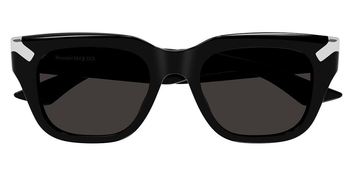 Alexander McQueen® AM0439S AM AM0439S 001 51 - Black / Gray Lenses Sunglasses