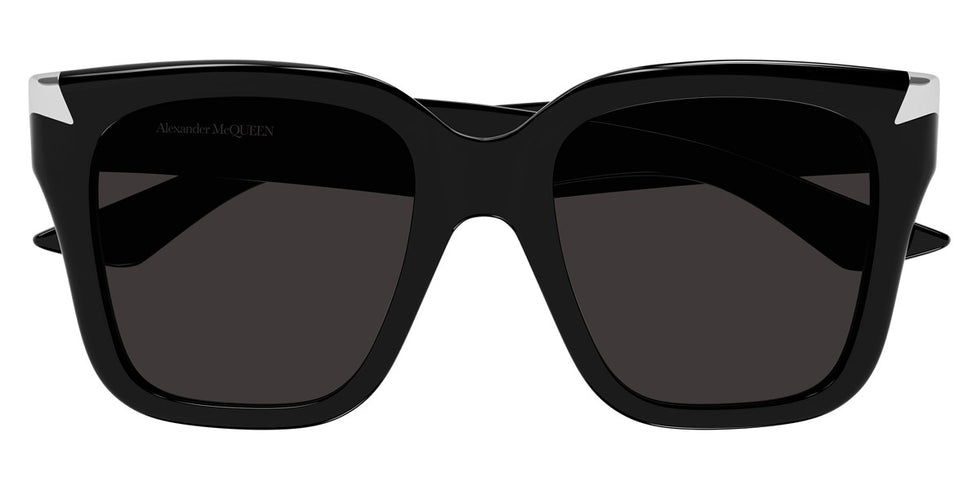 Alexander McQueen® AM0440S AMQ AM0440S 001 53 - 001 Black / Grey Sunglasses