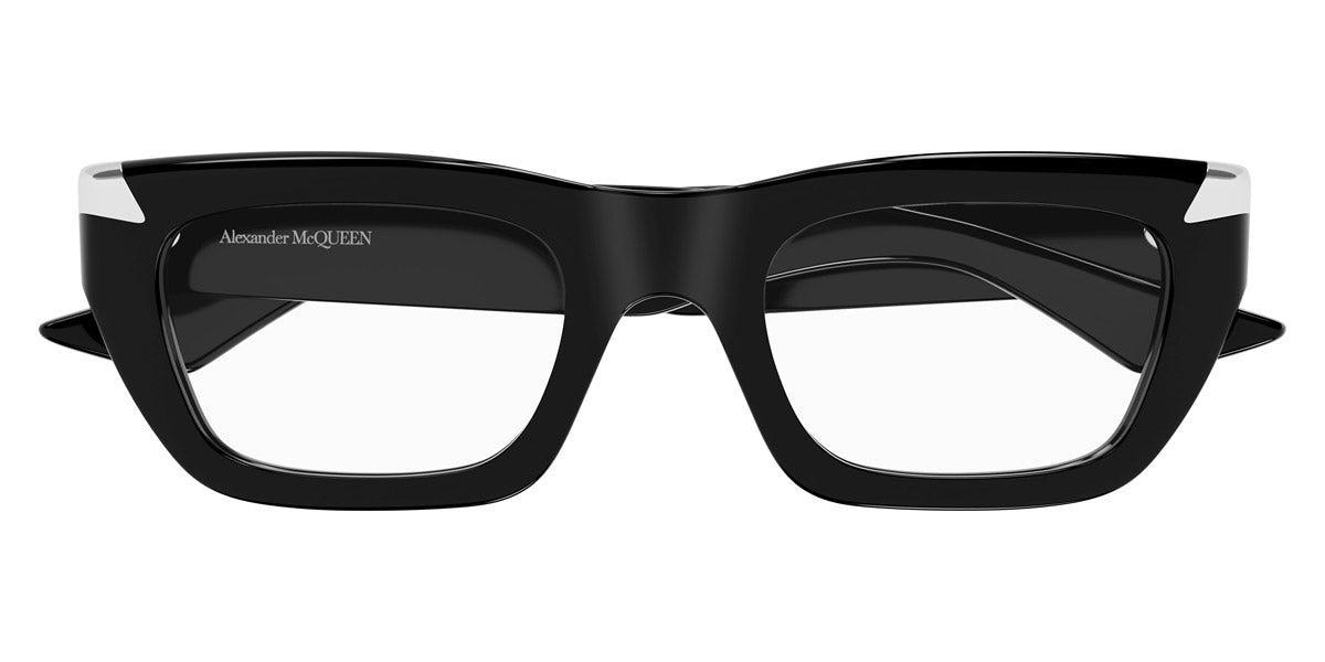 Alexander McQueen® AM0444O AMQ AM0444O 001 51 - 001 Black Eyeglasses
