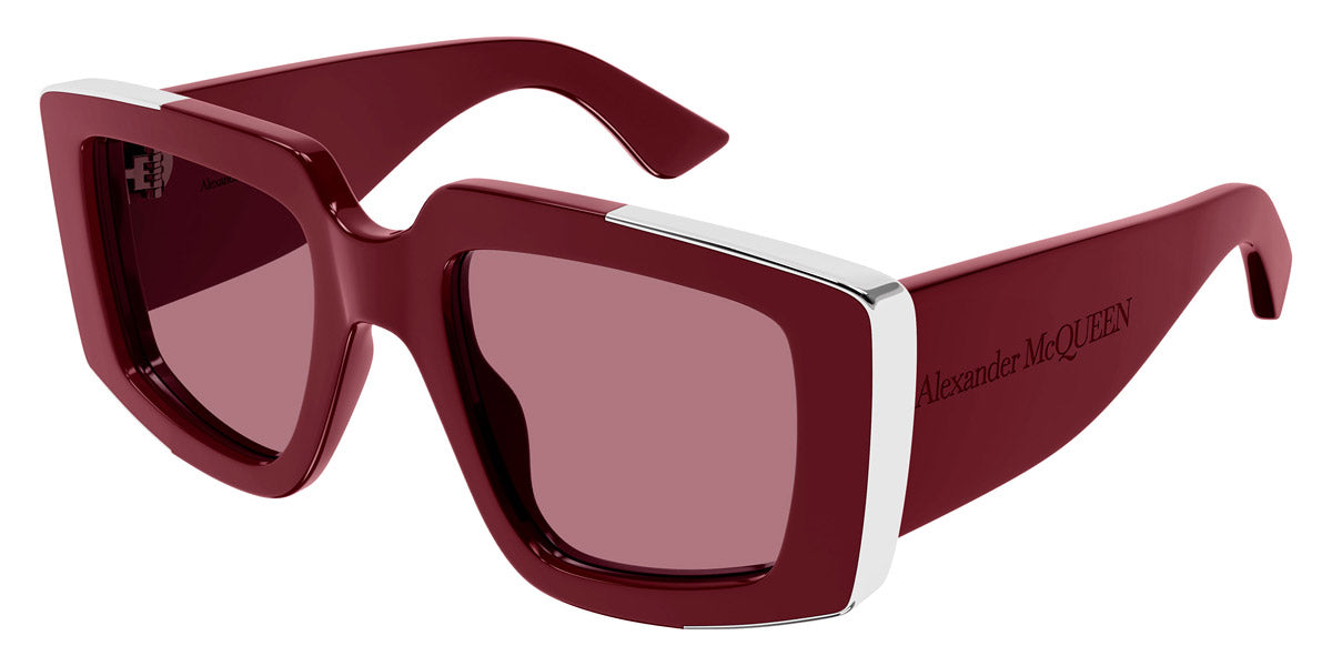 Alexander McQueen® AM0446S AMQ AM0446S 003 51 - 003 Burgundy / Red Sunglasses