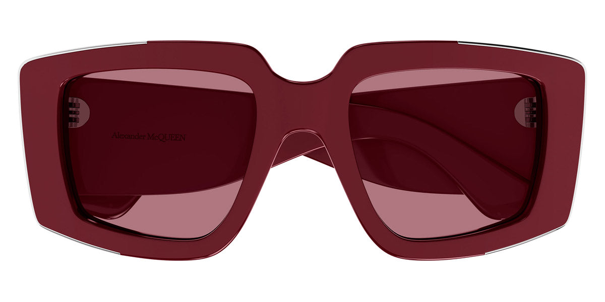 Alexander McQueen® AM0446S AMQ AM0446S 003 51 - 003 Burgundy / Red Sunglasses