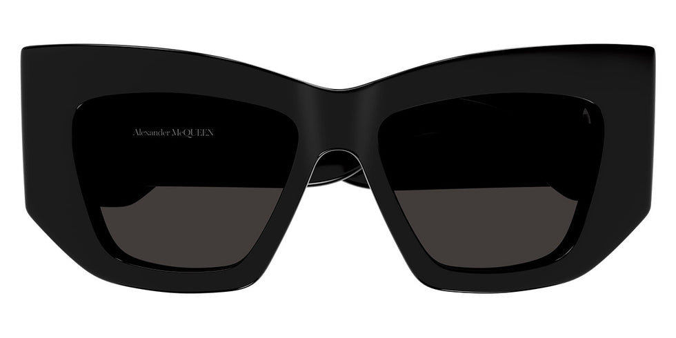 Alexander McQueen® AM0448S AM AM0448S 001 53 - Black / Gray Sunglasses