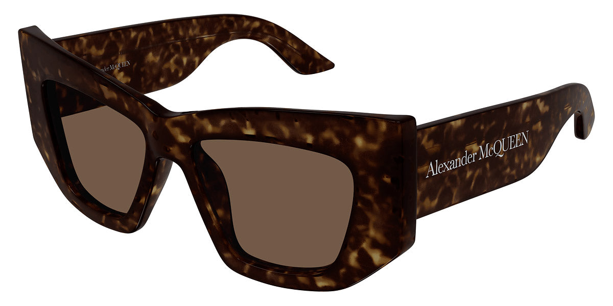 Alexander McQueen® AM0448S AM AM0448S 002 53 - Havana / Brown Sunglasses