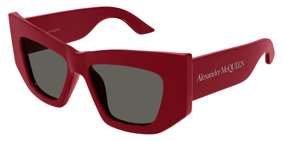 Alexander McQueen® AM0448S AM AM0448S 003 53 - Red / Gray Sunglasses