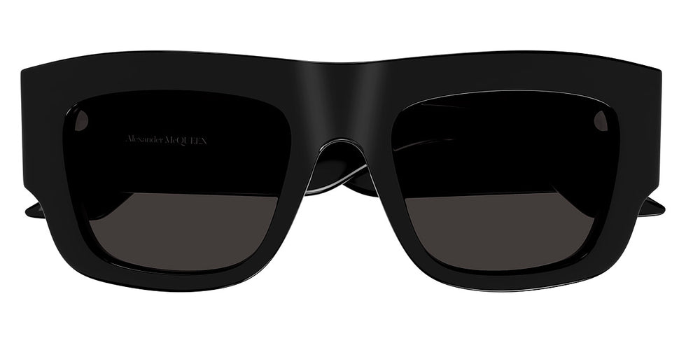 Alexander McQueen® AM0449S AM AM0449S 001 53 - Black / Gray Sunglasses