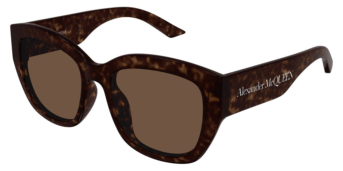 Alexander McQueen® AM0451SA AM AM0451SA-002 - Havana Sunglasses