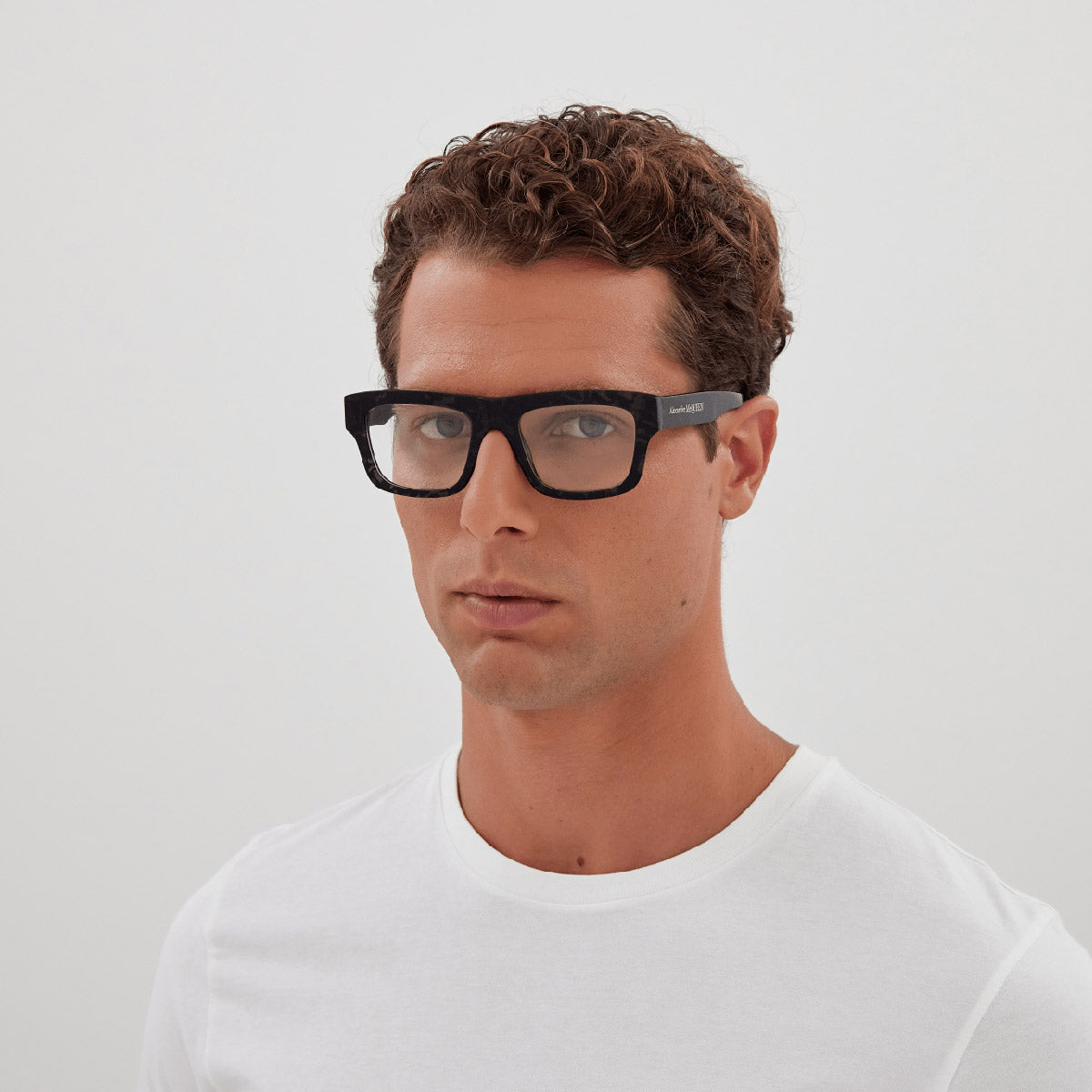 Alexander McQueen® AM0452O AM AM0452O 001 52 - Black Eyeglasses