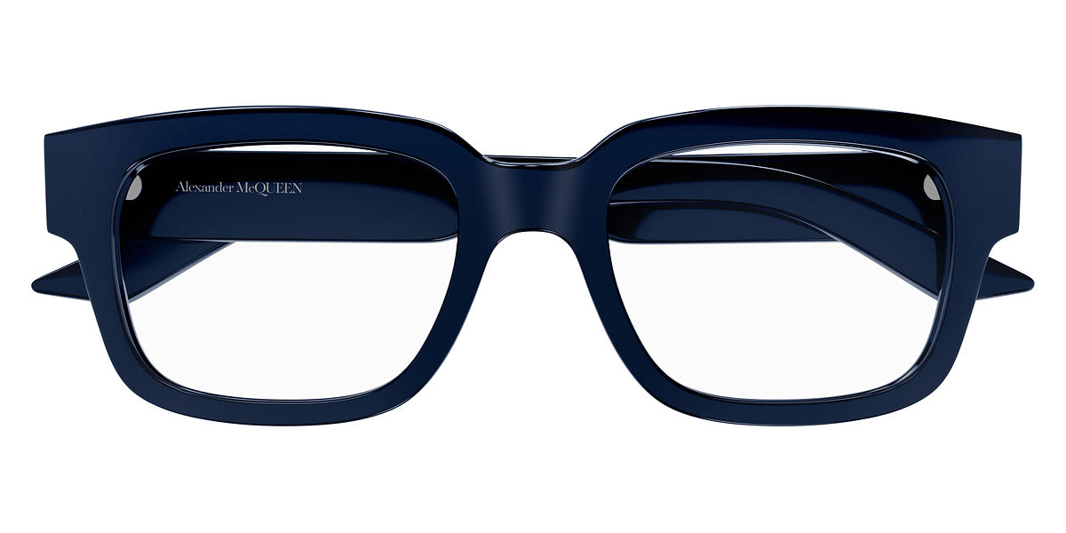 Alexander McQueen® AM0454O AM AM0454O 003 52 - Blue Eyeglasses