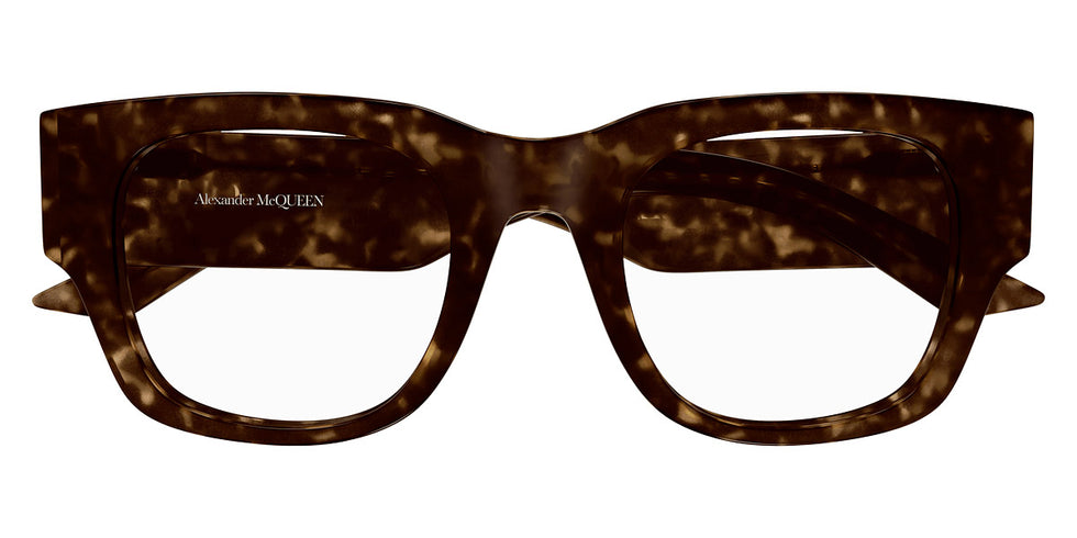 Alexander McQueen® AM0455O AM AM0455O 002 50 - Havana Eyeglasses