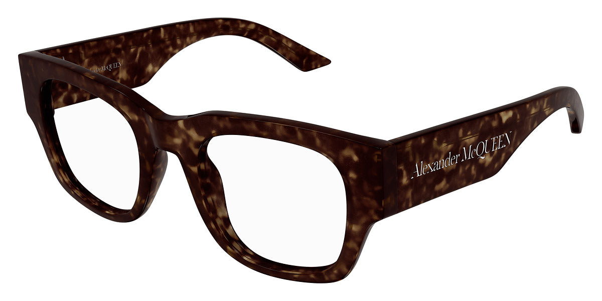Alexander McQueen® AM0455O AM AM0455O 002 50 - Havana Eyeglasses