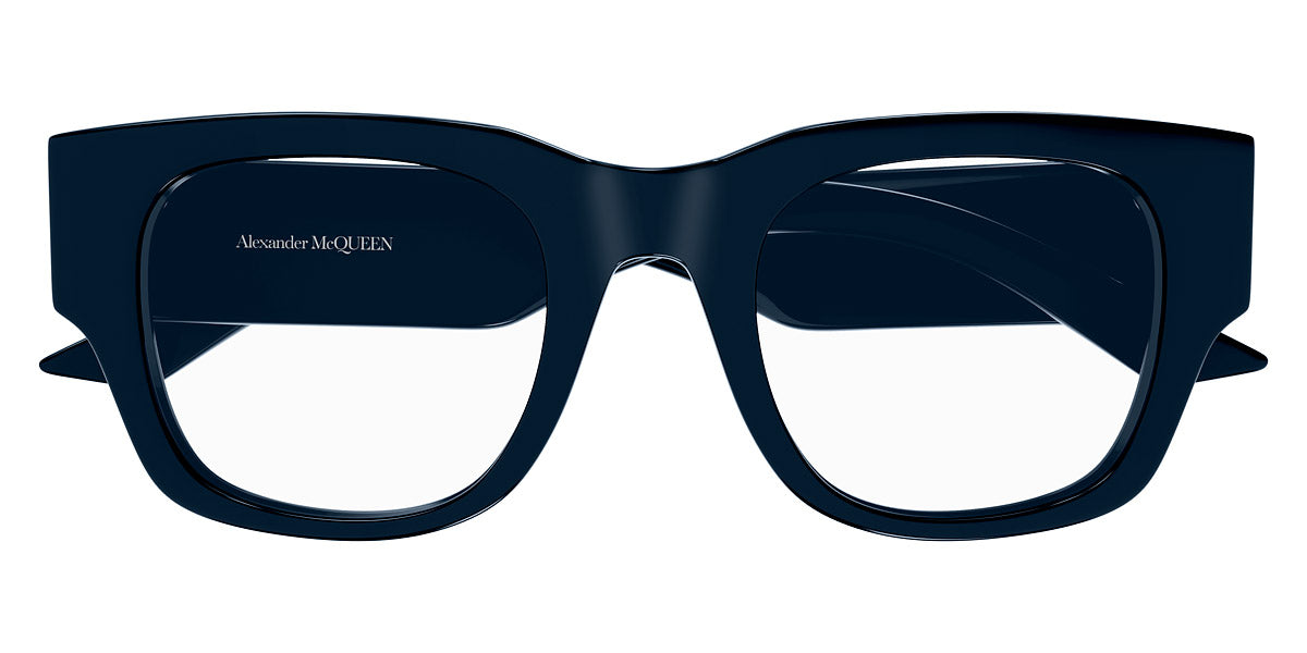 Alexander McQueen® AM0455O AM AM0455O 003 50 - Blue Eyeglasses