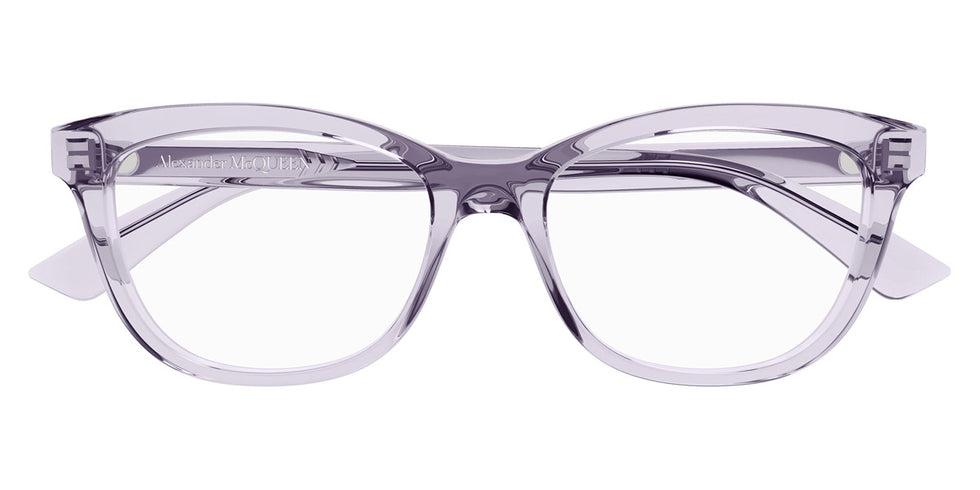 Alexander McQueen® AM0461O AMQ AM0461O 005 53 - 005 Violet Eyeglasses