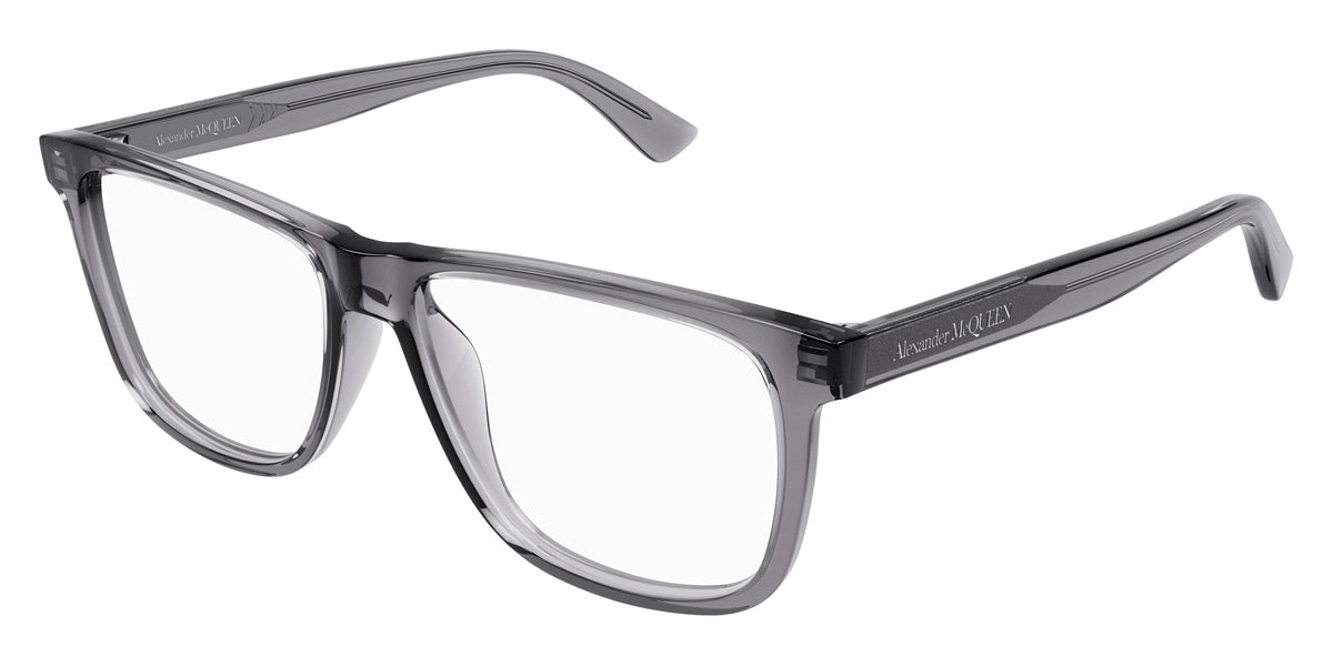 Alexander McQueen® AM0463O AMQ AM0463O 003 56 - 003 Grey Eyeglasses