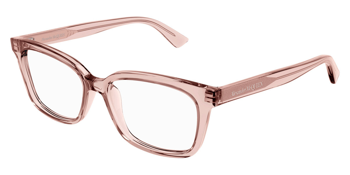 Alexander McQueen® AM0464O AMQ AM0464O 003 52 - 003 Pink Eyeglasses