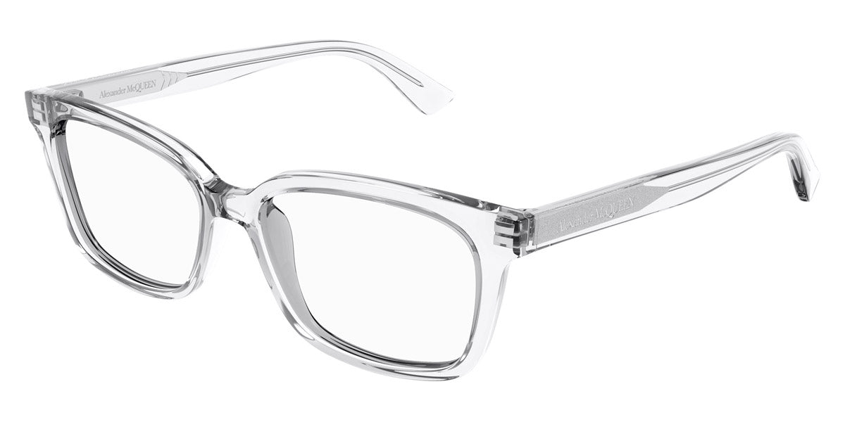 Alexander McQueen® AM0464O AMQ AM0464O 004 52 - 004 Crystal Eyeglasses