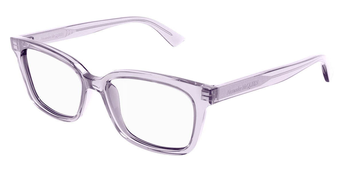 Alexander McQueen® AM0464O AMQ AM0464O 005 52 - 005 Violet Eyeglasses