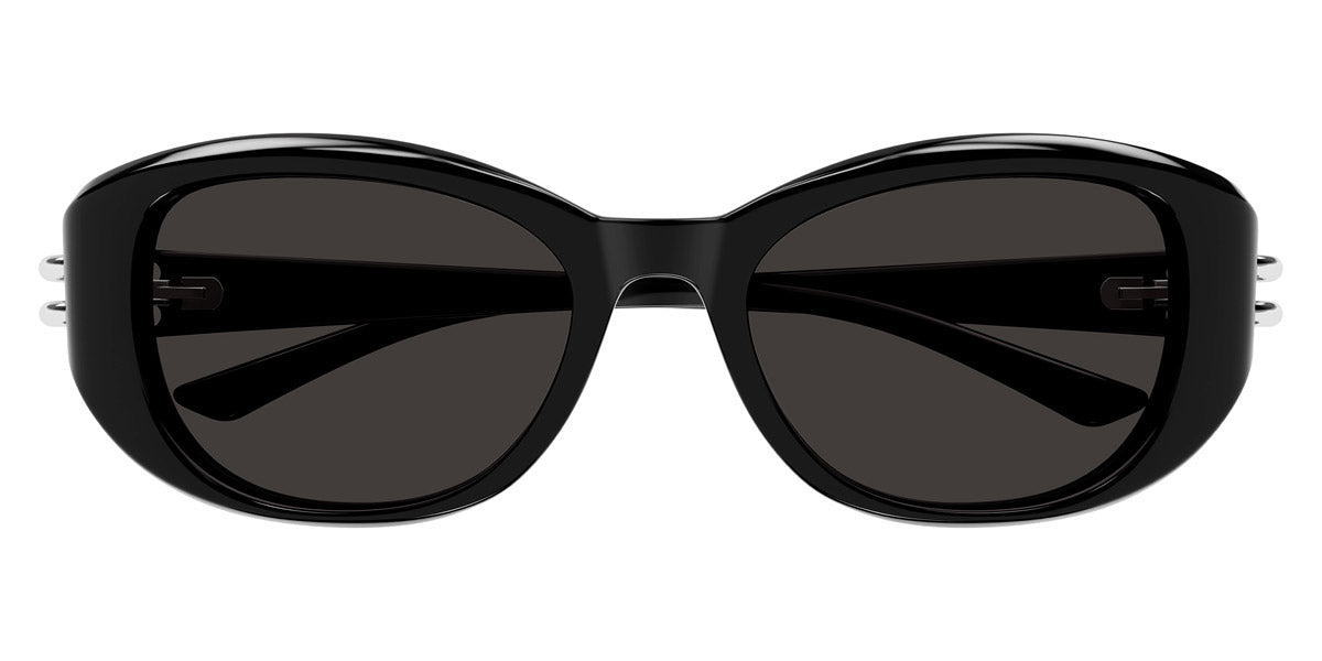 Alexander McQueen® AM0470SA AMQ AM0470SA 001 54 - 001 Black / Grey Sunglasses