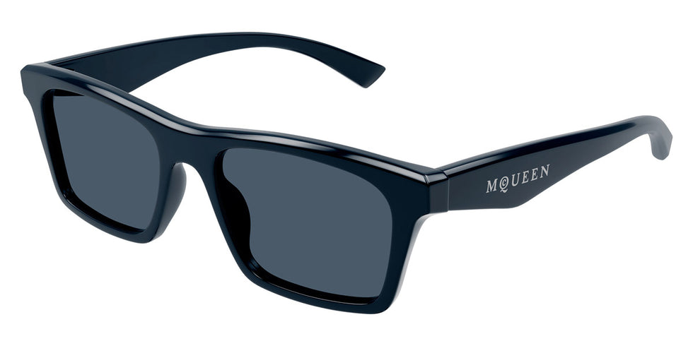 Alexander McQueen® AM0472S AMQ AM0472S 005 53 - 005 Blue / Blue Sunglasses