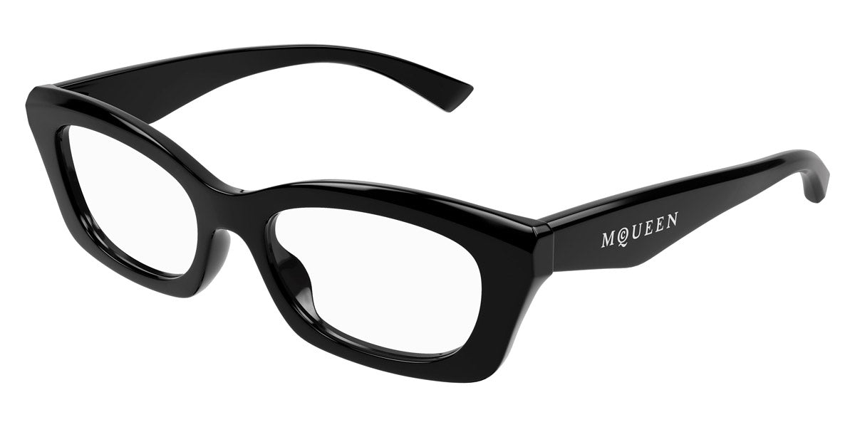 Alexander McQueen® AM0474O AMQ AM0474O 001 52 - 001 Black Eyeglasses