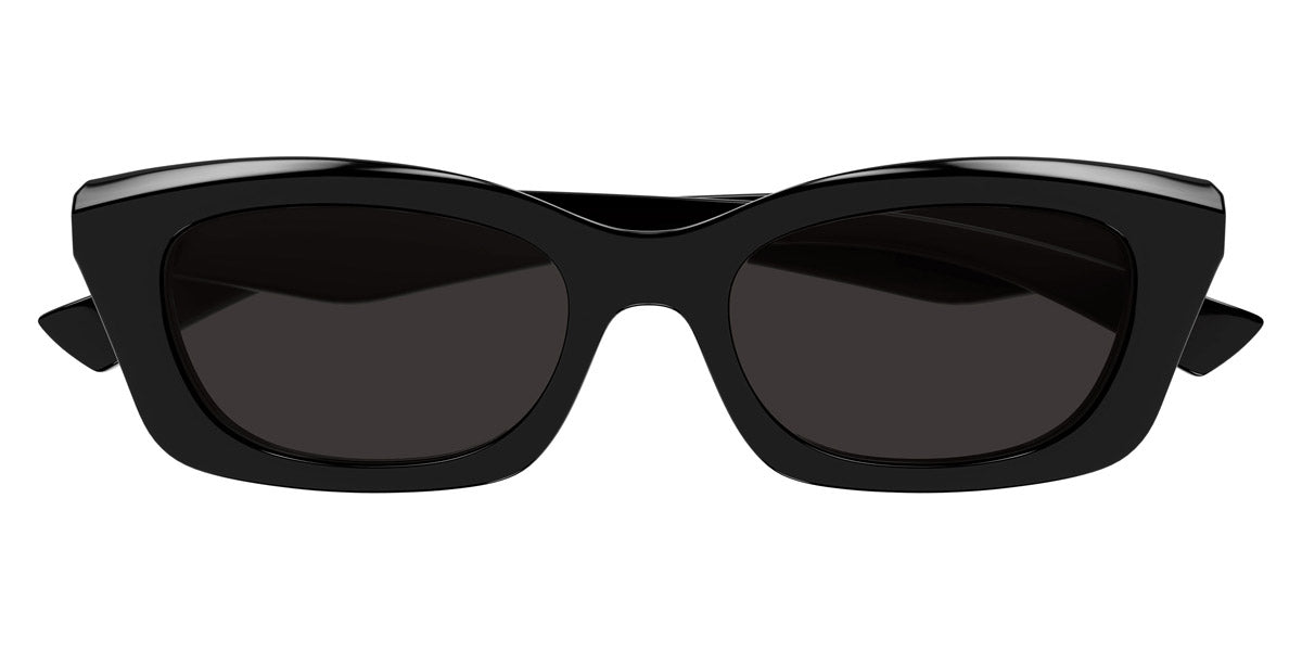 Alexander McQueen® AM0474S AMQ AM0474S 001 52 - 001 Black / Grey Sunglasses