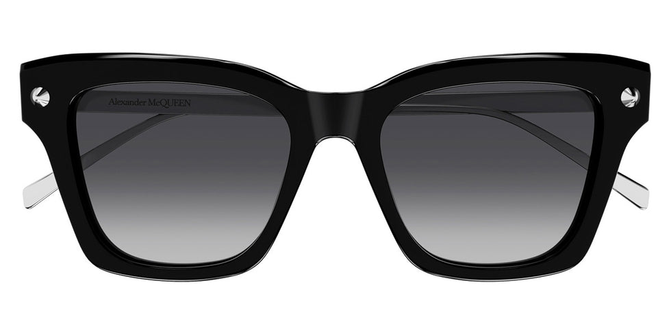 Alexander McQueen® AM0483S AMQ AM0483S 001 52 - 001 Black / Grey Sunglasses