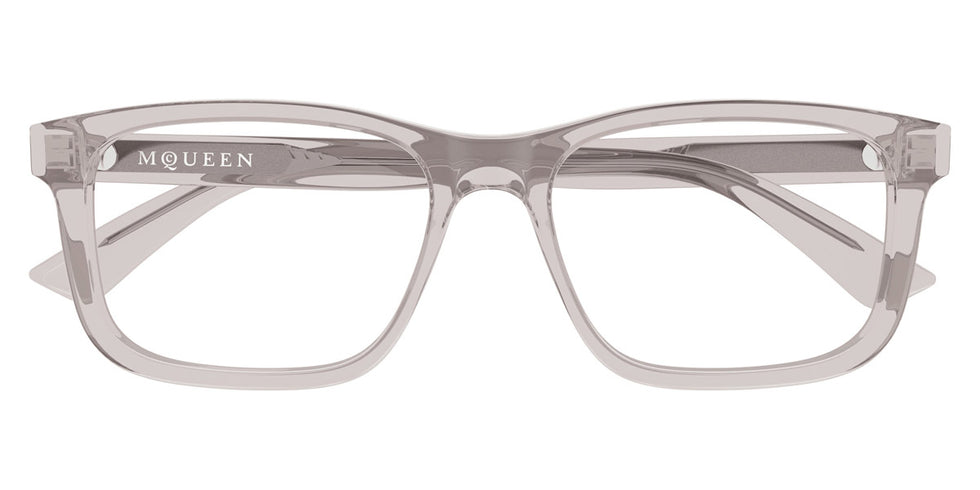 Alexander McQueen® AM0486O AMQ AM0486O 003 54 - 003 Grey Eyeglasses