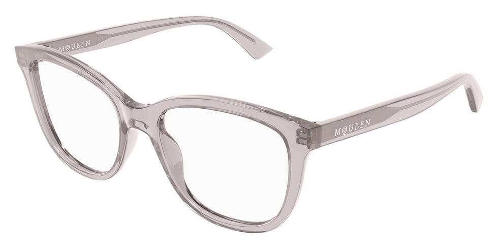 Alexander McQueen® AM0487O AMQ AM0487O 003 54 - 003 Grey Eyeglasses