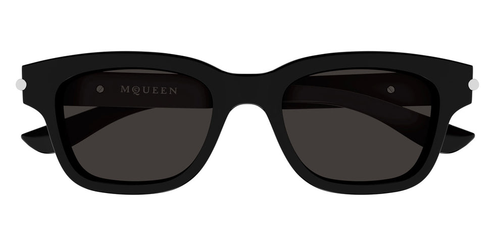 Alexander McQueen® AM0497S AMQ AM0497S 001 51 - 001 Black / Grey Sunglasses