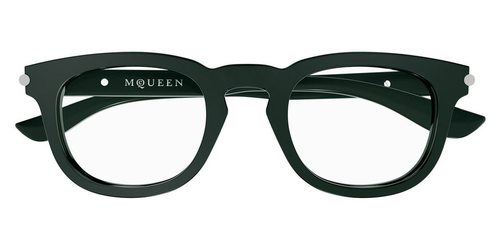 Alexander McQueen® AM0498O AMQ AM0498O 004 48 - 004 Green Eyeglasses